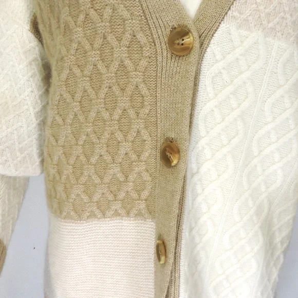 RACHEL ZOE ⚜100% 2-PLY CASHMERE CARDICANE - Picture 2 of 5